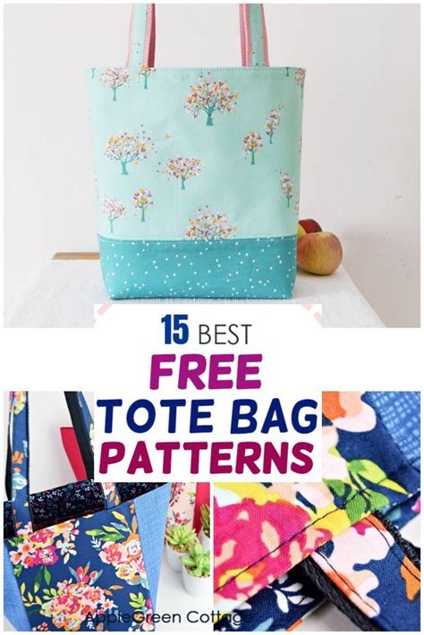 20 Best Tote Bag Patterns Applegreen Cottage Tote Bag Pattern Free