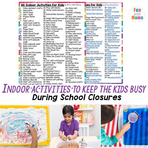 99+ Indoor activities for kids (printable!) - Fun with Mama