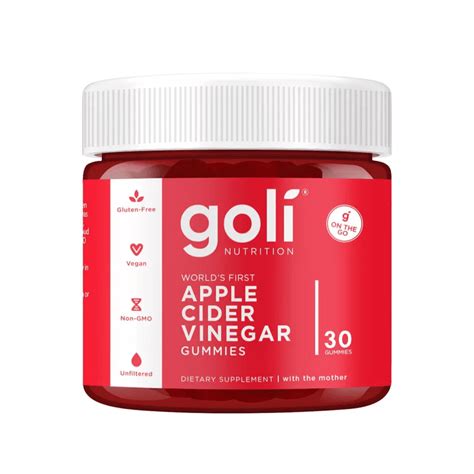 Goli Nutrition Apple Cider Vinegar Gummy 30 Count Dietary Supplement