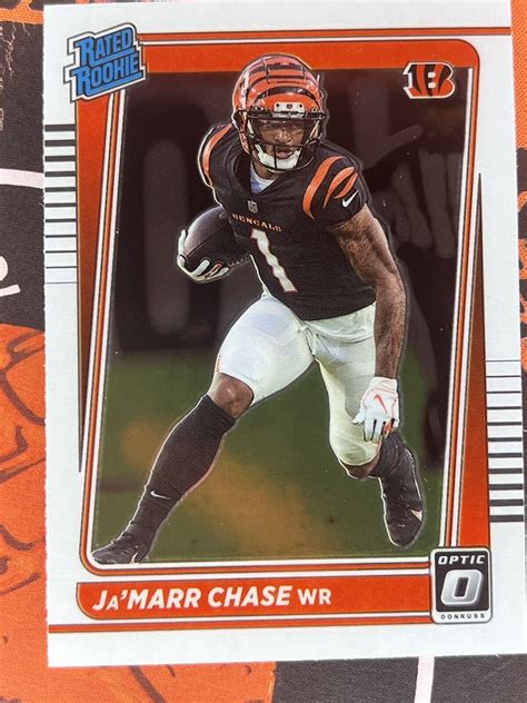 2021 Donruss Optic Ja Marr Chase Rated Rookie RC 207 Bengals Cheap