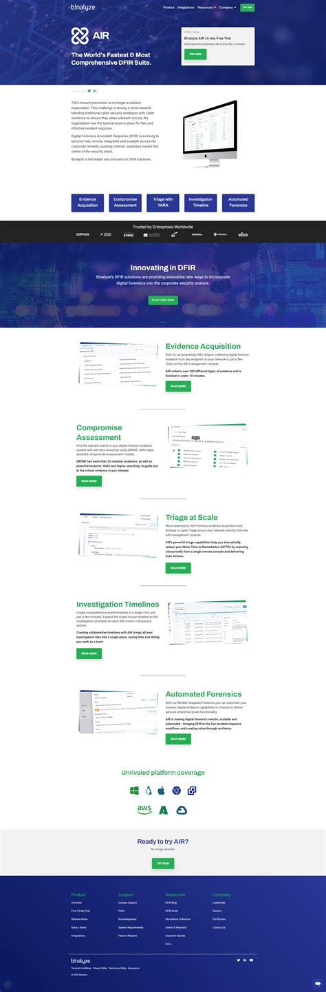 InspoSec Features Binalyze