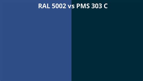 Ral 5002 Vs Pms 303 C Ral Colour Chart Uk