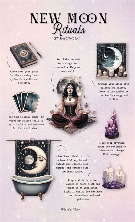 Moon Magic Grimoire Pack For Baby Witch Printable Grimoire Book Of