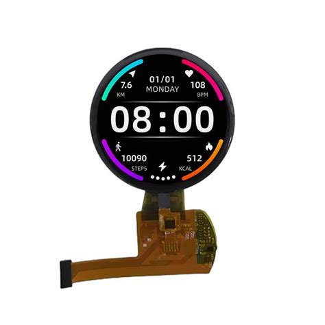 Amoled Color Oled Display Small Round Oled Wearable Oled Screen