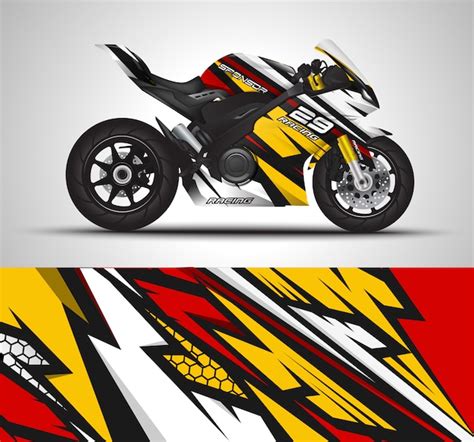 Premium Vector Racing Sport Bike Wrap Decal And Vinyl Sticker