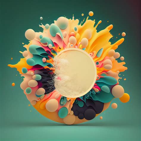 Premium Photo Circle Explosion With Soft Color