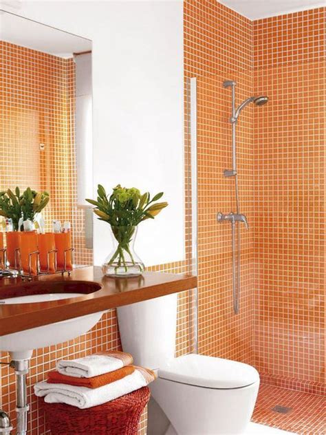 50 Cool Orange Bathroom Design Ideas Digsdigs