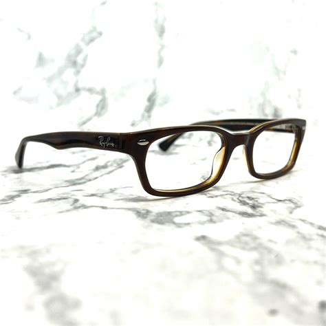 Ray Ban Rb5150 2023 Eyeglasses Frame Brown Red Rectangular Full Rim 50