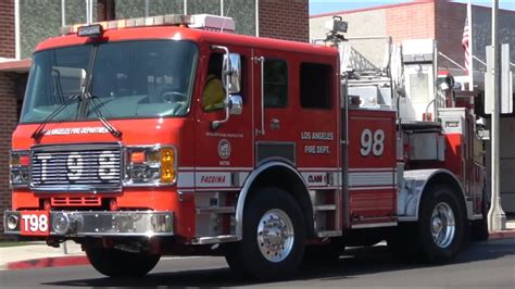 LAFD Light Force 98 Rescue 98 Reserve Responding YouTube