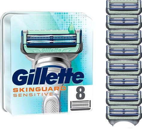 Gillette SkinGuard Sensitive Razor Blades Men Pack Of 8 Razor Blade