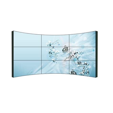 Commercial Use Concise Design 3X3 Video Wall Controller TV Floor Stand