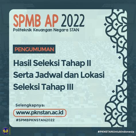 Spmb 2022 Politeknik Keuangan Negara Stan