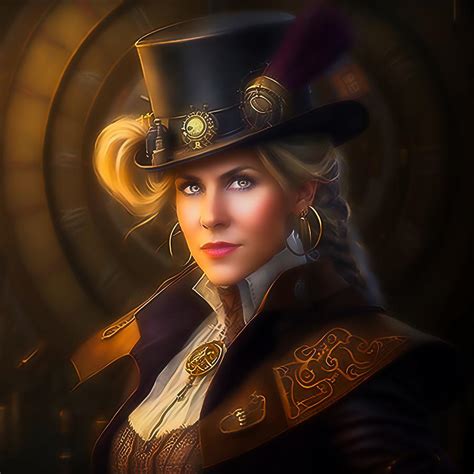 Steampunk Lady Digital Art By Digital Art Nederland Fine Art America