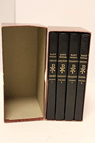 Saint Andrew Daily Missal 4 Volume Set By Lefebvre Dom Gaspar The