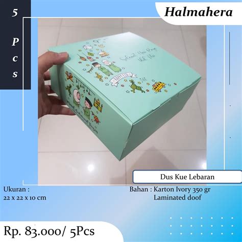 Jual Box Chiffon Brownies Lebaran Dus Kotak Packaging Kue Lapis Legit