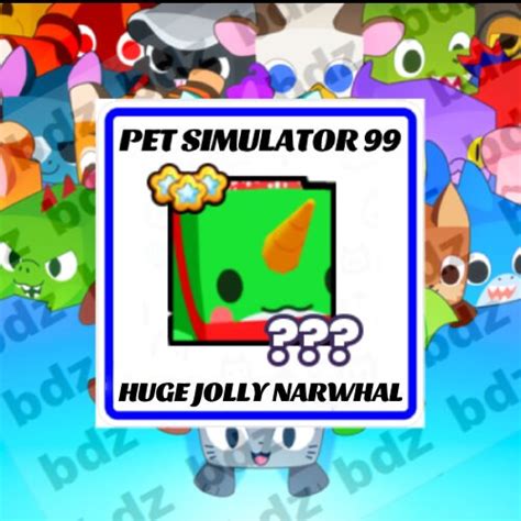 Pet Simulator 99 Huge Jolly Narwhal Etsy