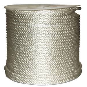 Rope King In X Ft Solid Braided Nylon Rope White Sbn