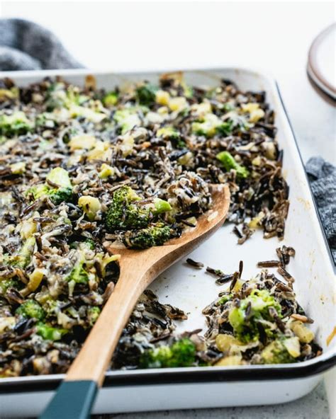 Wild Rice Casserole Broccoli Cheese A Couple Cooks