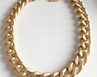 Ultra Bold Chunky Gold Necklace Chunky Jewelry