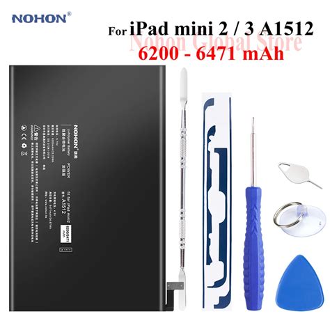 Nohon Battery For Ipad Mini A Mini Mini Mah A