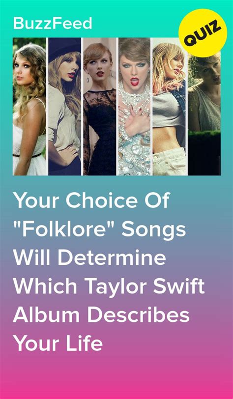 Your Choice Of Folklore Songs Will Determine Which Taylor Swift Album