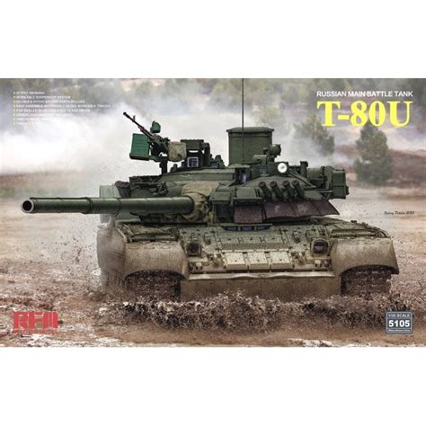 Rye Field Model RM5105 1 35 Russian Main Battle Tank T 80U Military