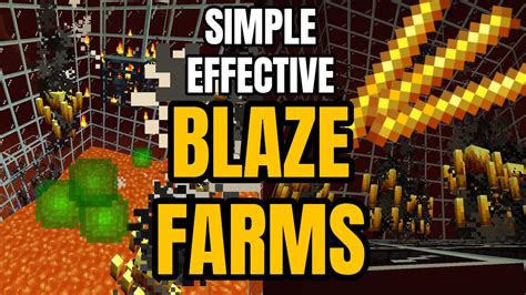 HOW TO MAKE SIMPLE BLAZE FARMS For Minecraft 1 14 4 YouTube