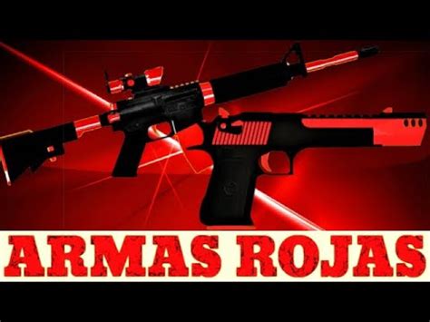 PACK DE ARMAS LEGENDARIAS ROJAS PARA GTA SAN ANDREAS ROJAS DRACO18