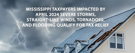 Mississippi Taxpayers Impacted By April 2024 Severe Storms Straight