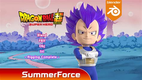 Ultra Ego Vegeta Sd Dragonball Super 3d Model By Summerforce