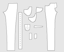 Jeans PDF Sewing Pattern by Angela Kane