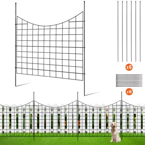 Vevor Cl Ture De Jardin En M Tal Barri Re Animaux X Cm Lot De