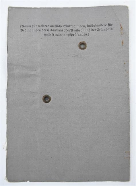 WorldWarCollectibles German WH Drivers License