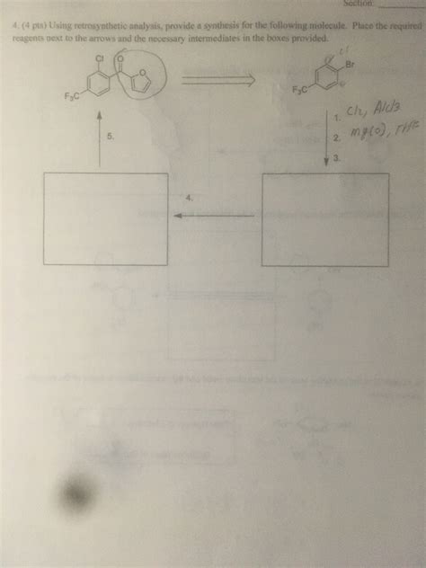 Solved Section Pts Using Retrosynthetic Analysis Chegg