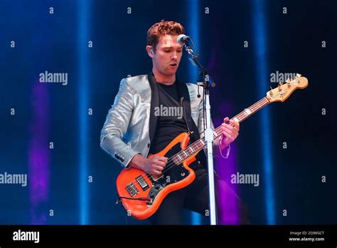 Mike Kerr Of Royal Blood Performs On The Main Stage During Day Two Of