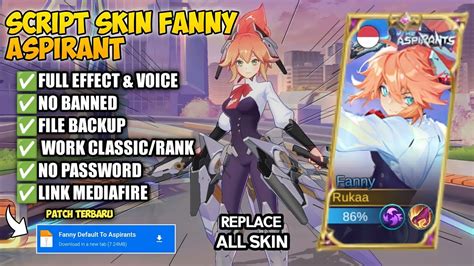 Script Skin Fanny Aspirant Blade Of Kibou No Password Patch Terbaru