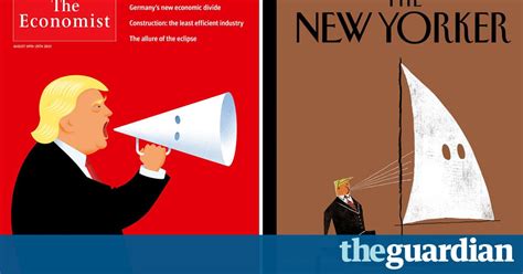 New Yorker And Economist Covers Slam Trump S Defence Of White Supremacists Us News The Guardian