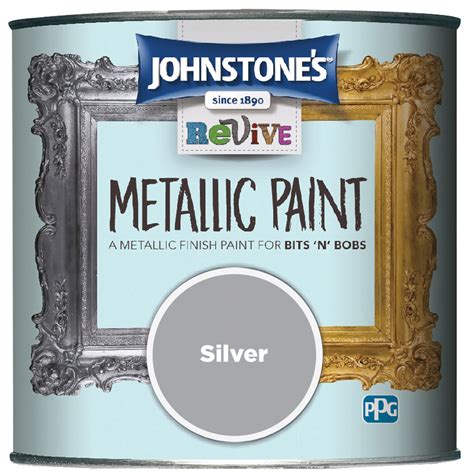 Johnstone S Revive Silver Metallic Paint 375ml Wilko