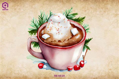 Christmas Hot Cocoa Clipart 11 Graphic By Quoteer Creative Fabrica