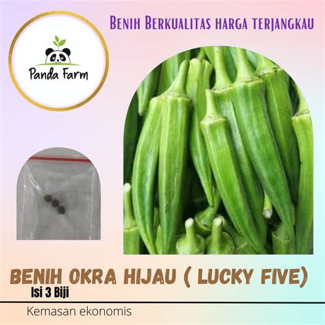 Benih Okra Hijau Lucky Five Kemasan Ekonomis Lazada Indonesia