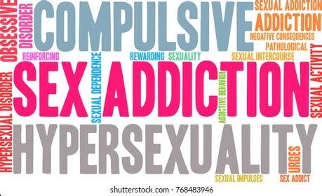 Sex Addiction Word Cloud On White Stock Vector Royalty Free Shutterstock