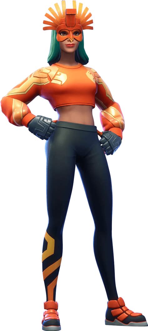 Fortnite Sunbird Character Outfit Vibrant Skins Png