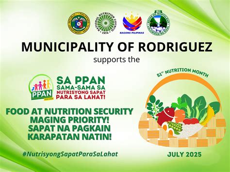 bagong national nutrition month  nakikiisa ang pamahalaang bayan