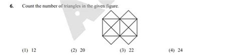 Count The Number Of Triangles In The Given Figure Filo