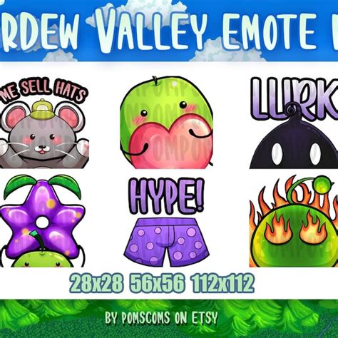 Twitch Stardew Emotes Etsy Australia