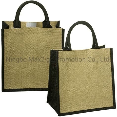 Cheap Natural Recycle Foldable Carry Jute Shopping Bags China Travel