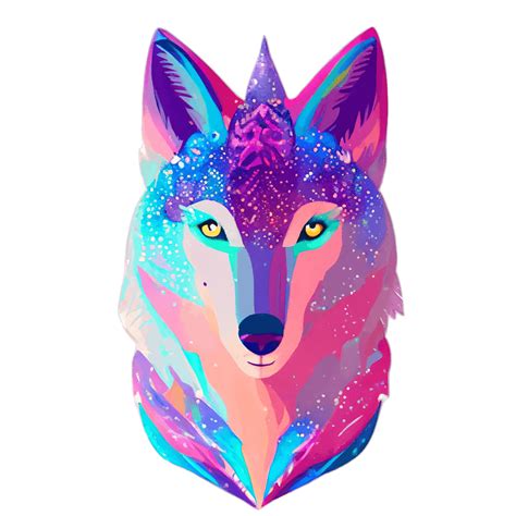 Intricately Rendered Winter Boho Wolf Creative Fabrica