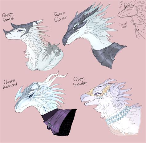 Icewing Queens By Liliumaa On Deviantart Wings Of Fire Dragons Wings