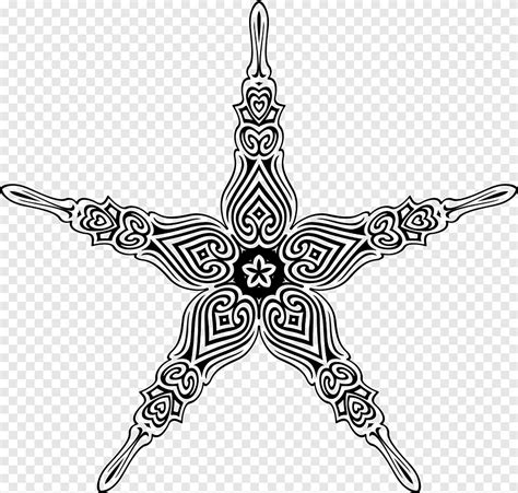 Ornate Monochrome Symmetry Png PNGEgg