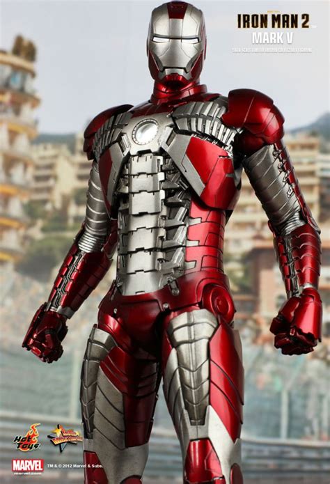 Iron Man 2 Iron Man Mark V 12 Figure Hot Toys MMS 145